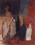 Nicolas de Stael Bottle oil on canvas